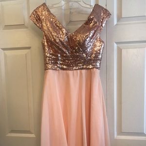 Rose Gold Cocktail Dress